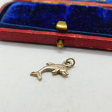 Sterling Silver Dolphin Charm Pendant Vintage c1970