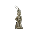 Sterling Silver Manneken Pis Statue Charm Pendant Vintage c1970