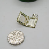 Silver Plated Holy Bible Charm Pendant Vintage c1970