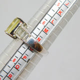 Sterling Silver Citrine & White Sapphire Dress Ring Vintage c1970 Size O