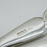 Boxed Sterling Silver Dessert Serving Set Antique 1922 Sheffield Art Deco