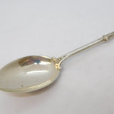 Edwardian Sterling Silver & Enamel Jersey Souvenir Spoon Antique 1909