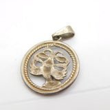 Sterling Silver Little Lobster Medallion Charm Pendant Vintage c1970