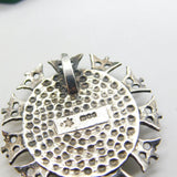 Queen Elizabeth II Sterling Silver Portrait Silver Jubilee Pendant Vintage 1977