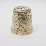 Sterling Silver Size 4 Sewing Thimble Vintage 1961 Birmingham