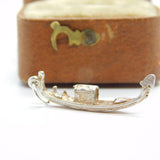 Sterling Silver Venetian Gondola Charm Pendant Vintage c1970