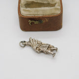 Sterling Silver Bagpipes Scottish Charm Pendant Vintage c1970