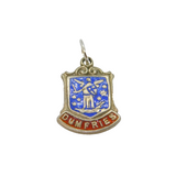 Sterling Silver Dumfries Enamel Shield Travel Souvenir Charm Vintage c1970s