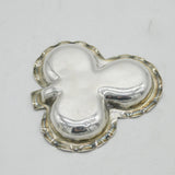 Victorian Sterling Silver Lucky Shamrock Jewellery Dish Antique 1901 Birmingham