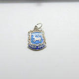 Sterling Silver and Enamel Aries Shield Charm Pendant Vintage c1970