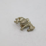 Sterling Silver Mule Carrying Baskets Charm Pendant Vintage c1970s