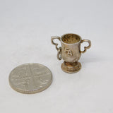 Sterling Silver FA Cup Football Charm Pendant Vintage c1970