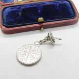 Sterling Silver Ballerina Charm Pendant Vintage c1970