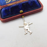 Sterling Silver Scunthorpe Lady Charm Pendant Vintage c1970