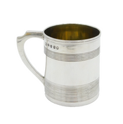 George III Sterling Silver Christening Mug Antique 1800 London