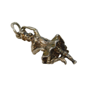 Sterling Silver Scottish Highland Dancer Charm Pendant Vintage c1970