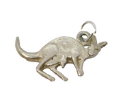 Sterling Silver Kangaroo Charm Pendant Vintage c1970
