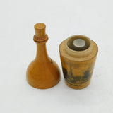 Victorian Mauchline Ware 'Church of Holy Trinity' Bottle Form Thimble Holder