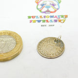 Sterling Silver Queen Victorian Threepence Charm Antique 1901 Victorian