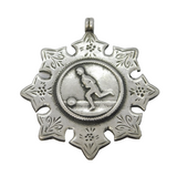Edwardian Sterling Silver Football Soccer Fob Medal Antique 1903 Birmingham