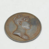 19th Century French Bronze Empress Marie Louise Large Medal Antique 1810