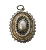 Victorian Aesthetic Movement Sterling Silver Drop Pendant Antique c1880