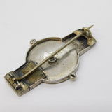 Victorian Sterling Silver Golden Jubilee Commemorative Brooch Antique 1886
