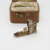 Sterling Silver Mother Hubbard Family in the Shoe Charm Pendant Vintage c1970