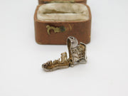 Sterling Silver Mother Hubbard Family in the Shoe Charm Pendant Vintage c1970