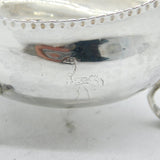 George III Sterling Silver Beaded Edge Sauce Boat Antique 1784 London