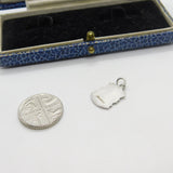 Sterling Silver & Enamel Brixham Shield Charm Pendant Vintage c1970