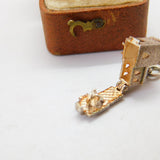 Sterling Silver Wedding in the Church Charm Pendant Vintage c1970