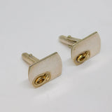 Pair Of Sterling Silver With Gold Ichthys Cufflinks Vintage c1990