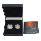 London Mint Boxed George V 'Last Silver Coins' Shilling & Sixpence Coin Set