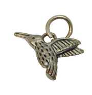 Sterling Silver Hummingbird Charm Pendant Vintage c1970