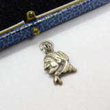 Sterling Silver Old Baboushka Charm Pendant Vintage c1970