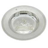 Sterling Silver Equestrian Show Jumping Armada Dish Vintage 1972 London