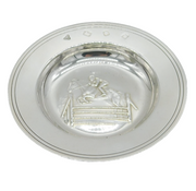 Sterling Silver Equestrian Show Jumping Armada Dish Vintage 1972 London
