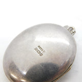 Sterling Silver Floral Pattern Locket Pendant Vintage 1973 Birmingham
