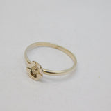 Sterling Silver Daisy Flower Dress Band Ring Vintage c1970 Size O 1/2