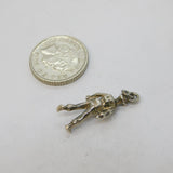Sterling Silver WWII Military Soldier Charm Pendant Vintage c1970s