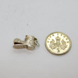 Sterling Silver Scruffy Boot Or Clowns Shoe Charm Pendant Vintage c1950s
