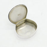 Art Deco Sterling Silver Pill Box Antique 1918 Birmingham Deakin & Francis