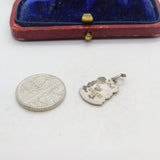 Sterling Silver & Enamel Sheffield Shield Charm Pendant Vintage c1970