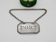 George III Sterling Silver Pierced Port Decanter Label Antique 1808 London