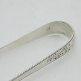 Channel Islands Georgian Sterling Silver Sugar Tongs Antique c1820