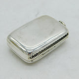 20th Century New Zealand Sterling Silver Nephrite Jade Vesta Case Antique