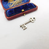 Sterling Silver 21st Birthday Commemorative Key Charm Pendant Vintage c1970