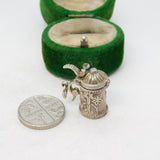 Sterling Silver Beer Stein Tankard Charm Pendant Vintage c1970