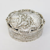 Edwardian Sterling Silver Regency Pattern Potpourri Box Antique 1902 London